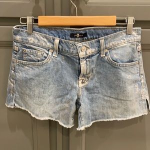 7 For All Mankind.   Denim shorts size 26.
